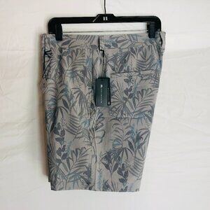 NEW Travis Mathews Men's Size 36 Tropical Leaf Print Performance Golf Shorts NWT